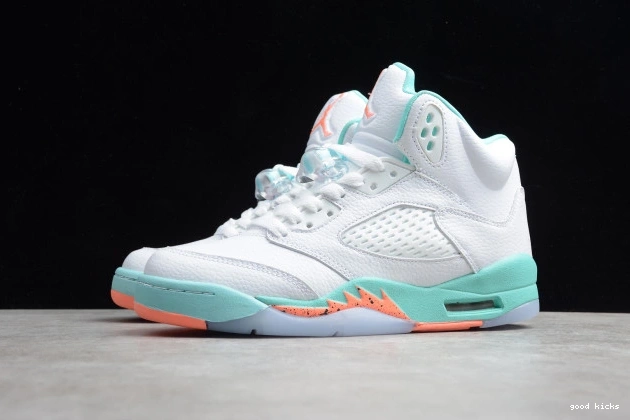 Rep 440892-100 Air GS Light Jordan 5 Aqua 0707
